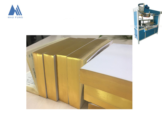 غلاف صلب كتب كتلة حافة آلة زيت آلة طابع MF-400C