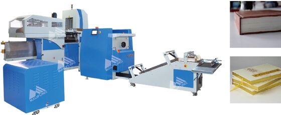 آلة ربط الكتب الآلية بـ 600 قطعة في الساعة سرعة 380 فولت 9 كيلوواط آلة غطاء الكتب الآلية