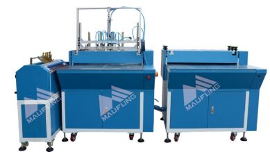 آلة تغليف الورق المقوى الرمادي ذات المحطات المزدوجة لصنع حاويات الكتب الصلبة MF-SCM500A2